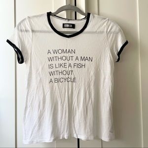 Reformation Linen Letter T-shirt